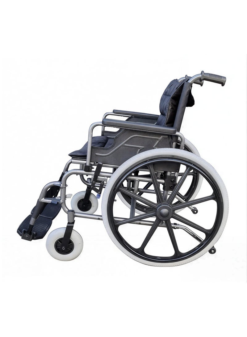 Gilani Mobility Foldable & Lightweight Bariatric Manual Wheelchair | Heavy Duty, Self-Propelled 180kg Capacity - Image 3
